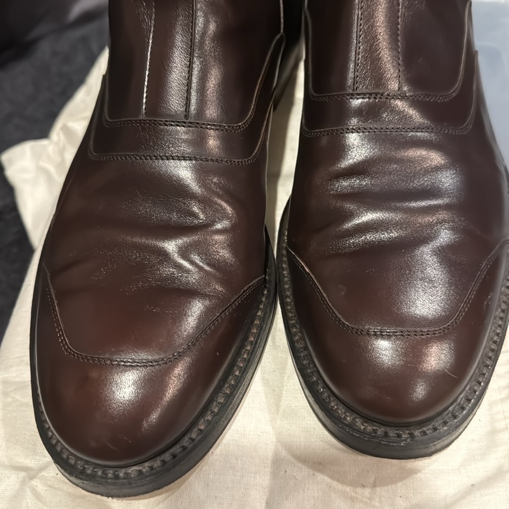 Salvatore Ferragamo brown Tramezza boots size 12D - Picture 8 of 9